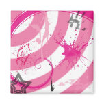 Pink Candy Splatter Magnet