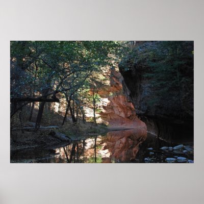 Pink Canyon Reflections 1157 Print by SedonaPosters