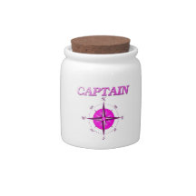 Pink Captain And Compass Rose Candy Dishes