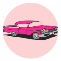 Pink Car stickers