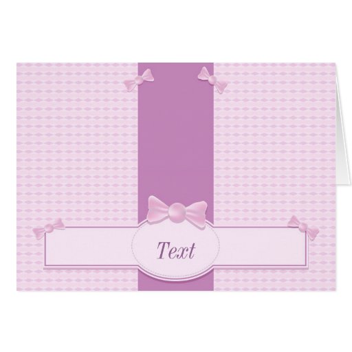 Pink card with candies