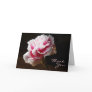 Pink Carnation Floral Design Thank You Greeting Cards