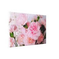 pink carnation flowers vintage style photography. gallery wrap canvas