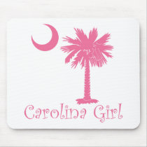 Pink Carolina Girl Palmetto mousepads