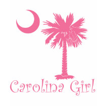 Pink Carolina Girl Palmetto t-shirts by palmettotees Pink Carolina Girl Palmetto t-shirts