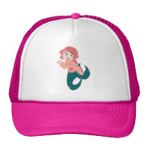 Pink Cartoon Mermaid hats