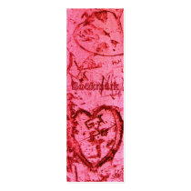 Pink Carved Graffiti Heart BOOKMARK business cards by JuJuGardens Pink Carved Graffiti Heart BOOKMARK business cards