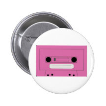 Pink casette badge