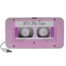 Pink Cassette Tape Notebook Speakers