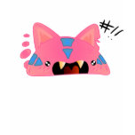 Pink cat-like monster t-shirts
