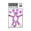 Pink Cat Love Postage postage