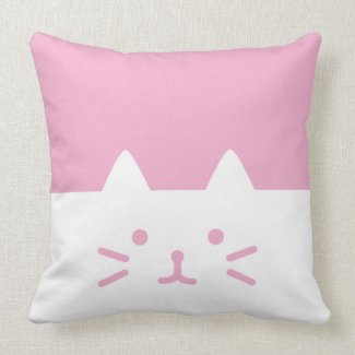 pink cat pillows