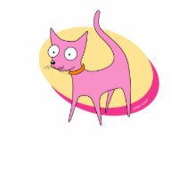 PINK CAT T-shirt by CreativeMouse PINK CAT T-shirt