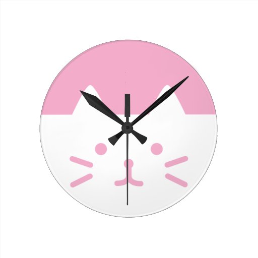 Pink Clocks & Pink Wall Clock Designs Zazzle