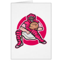 Pink Catcher Greeting Card
