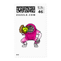 Pink Catcher Postage Stamps