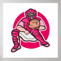 Pink Catcher Posters
