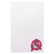 Pink Catcher Personalized Stationery