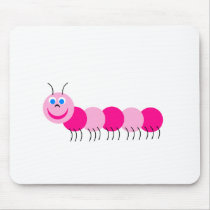 pink caterpillar mousepads