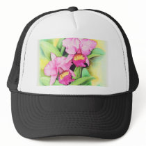 Pink Catleya Orchid Flower Art - Multi hats by JUDERM Pink Catleya Orchid Flower Art - Multi hats
