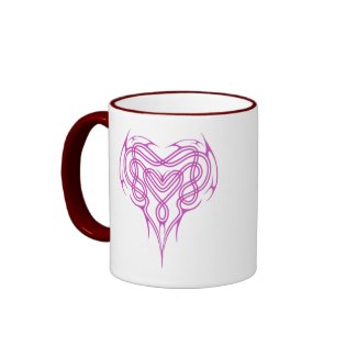 Pink Celtic Heart Knot mug