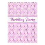 Pink Champagne Birthday Polka Dot Party Announcements