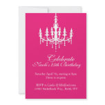 Pink Chandelier Invitations