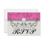 pink chandelier vintage writing background personalized announcements