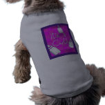 Pink Checkerboard Birth Announcement Dog Clothes