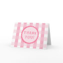 Pink Checkerboard Thank You Cards