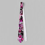 Pink Checkers Graffiti ties