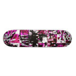 Pink Checkers Skateboard Deck