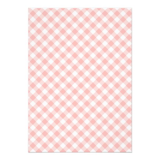 Pink Checks BBQ Girl Baby Shower Summer Party Custom Invitations