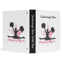 Pink Cheering Rocks T-shirts and Gifts Vinyl Binder