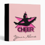 Pink cheerleader Avery binder