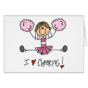 Pink Cheerleader cards by stick_figures Pink Cheerleader cards