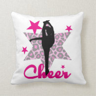 Pink Cheerleader Pillow