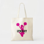 Pink Cheerleader Tote Bag