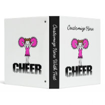 Pink Cheerleading T-shirts and Gifts Vinyl Binder