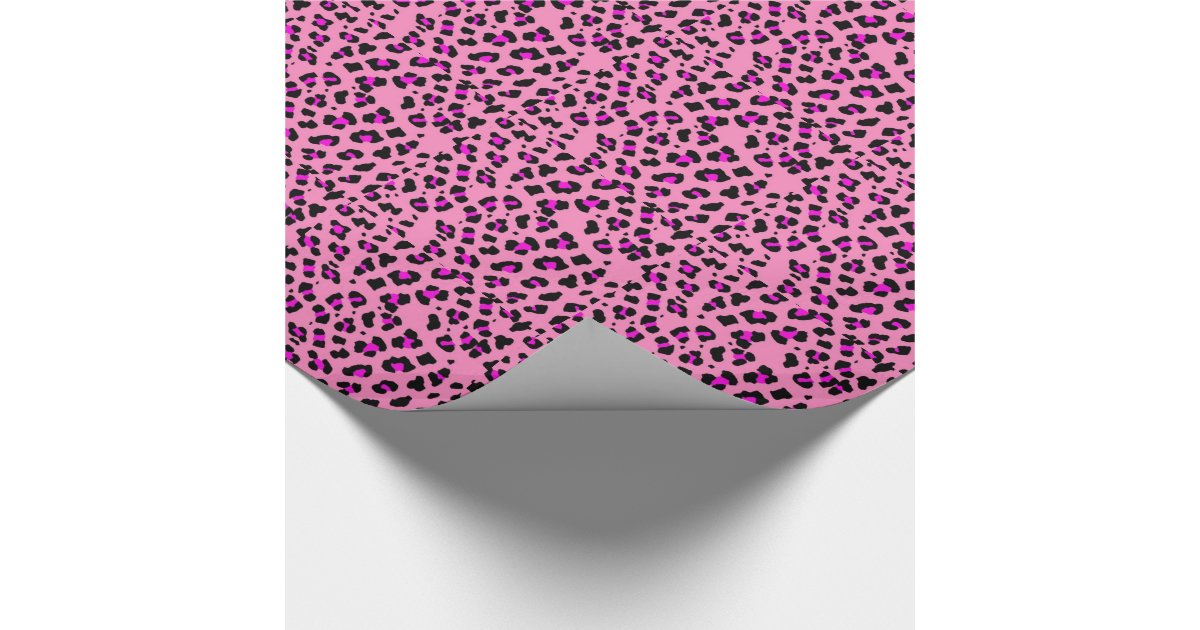Pink Cheetah Print Wrapping Paper | Zazzle
