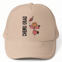 Pink CHEMO GRAD 1 (Breast Cancer) hats by awarenessgifts Pink CHEMO GRAD 1 (Breast Cancer) hats