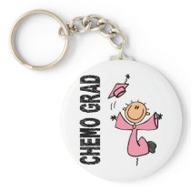 Pink CHEMO GRAD 1 (Breast Cancer) Keychains