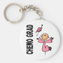 Pink CHEMO GRAD 1 (Breast Cancer) Keychains