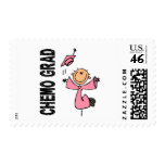 Pink CHEMO GRAD 1 (Breast Cancer) Postage Stamp