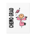 Pink CHEMO GRAD 1 (Breast Cancer) postcards