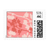 Pink Cherry Blossom Branches Wedding Postage postage by litabug Pink Cherry Blossom Branches Wedding Postage postage