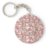 Pink Cherry Blossom Keyring Keychain