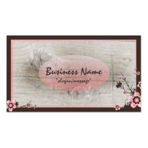 Pink Cherry Blossom Professional Business Cards