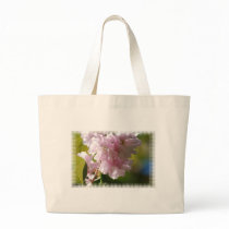 Pink Cherry Blossoms Canvas Bag