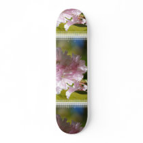Pink Cherry Blossoms Skateboard